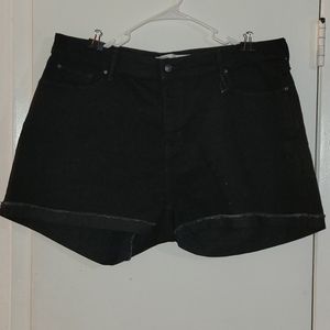 New Black Stretch Signature Levi's Shorts Size 20